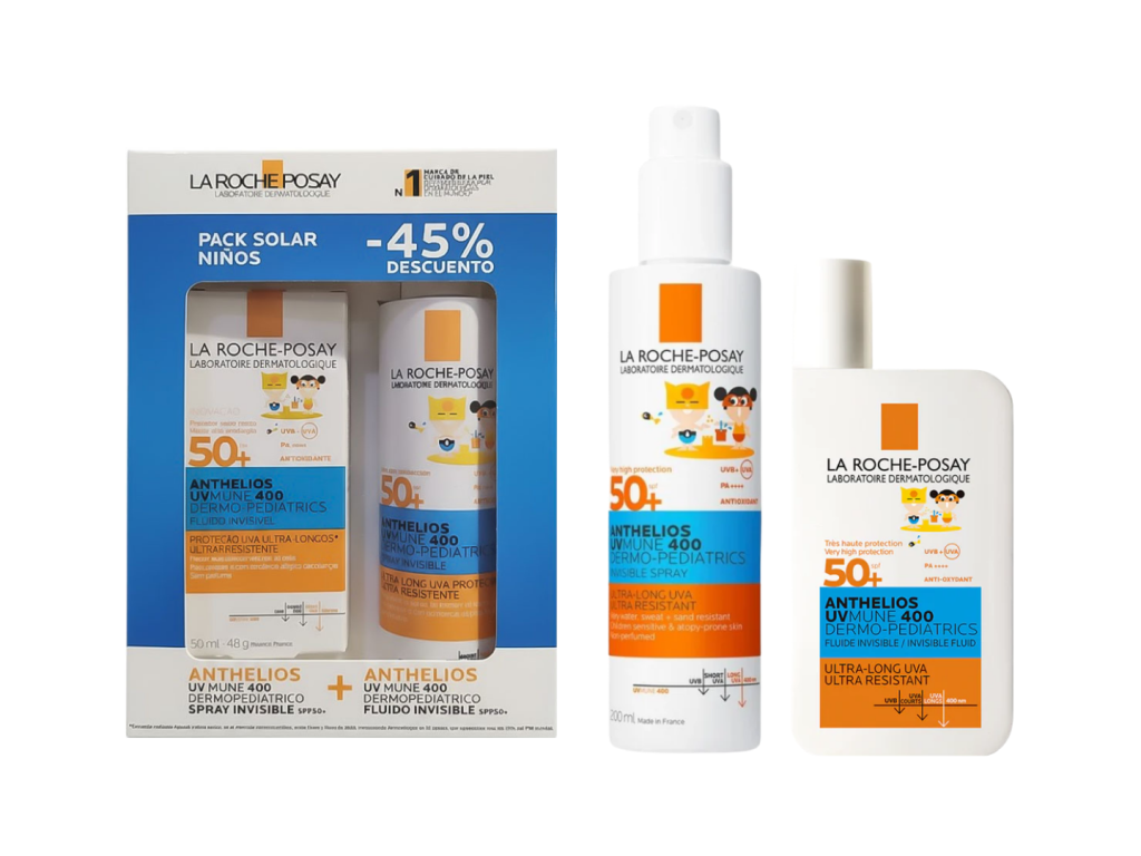 LA ROCHE-POSAY KIT ANTHELIOS PEDIATRICO SPRAY FPS50 + FLUIDO FPS50 LA ROCHE-POSAY KIT ANTHELIOS PEDIATRICO SPRAY FPS50 + FLUIDO FPS50