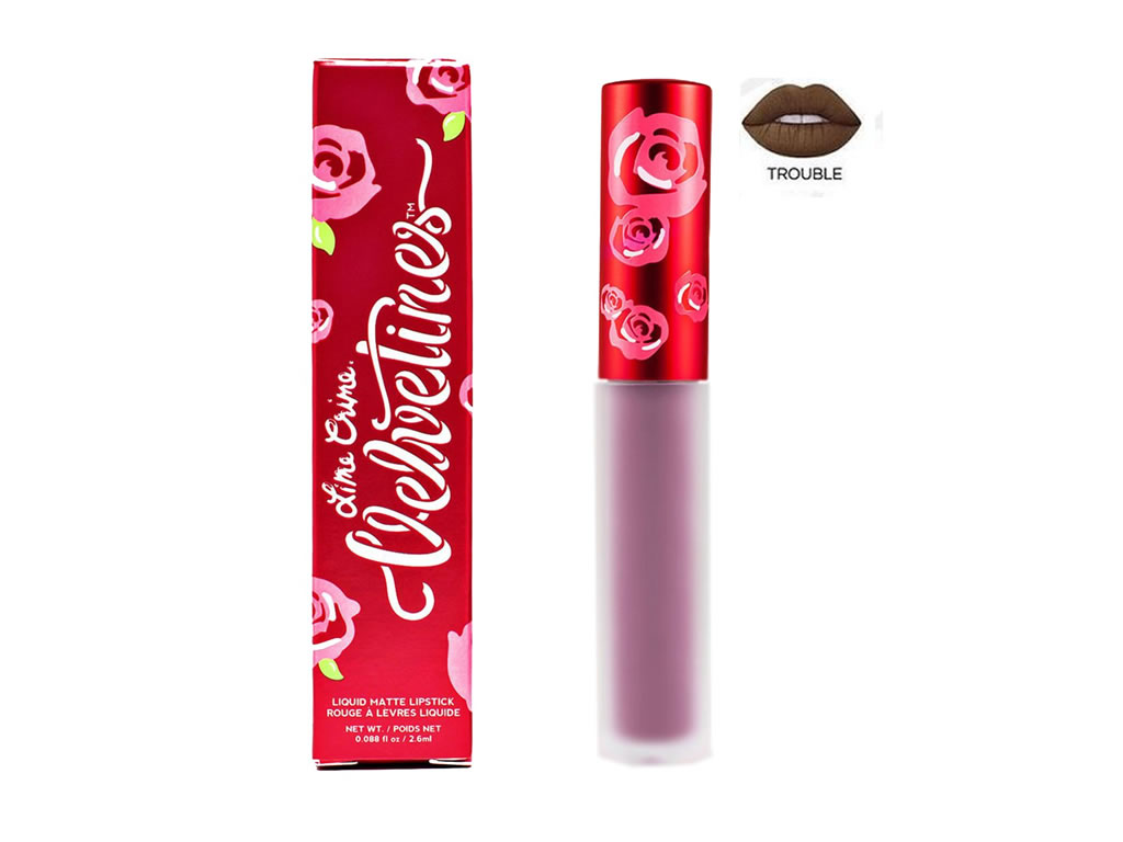 LIME CRIME VELVETINES MATTE LIQUID LIPSTICK - TROUBLE LIME CRIME VELVETINES MATTE LIQUID LIPSTICK - TROUBLE