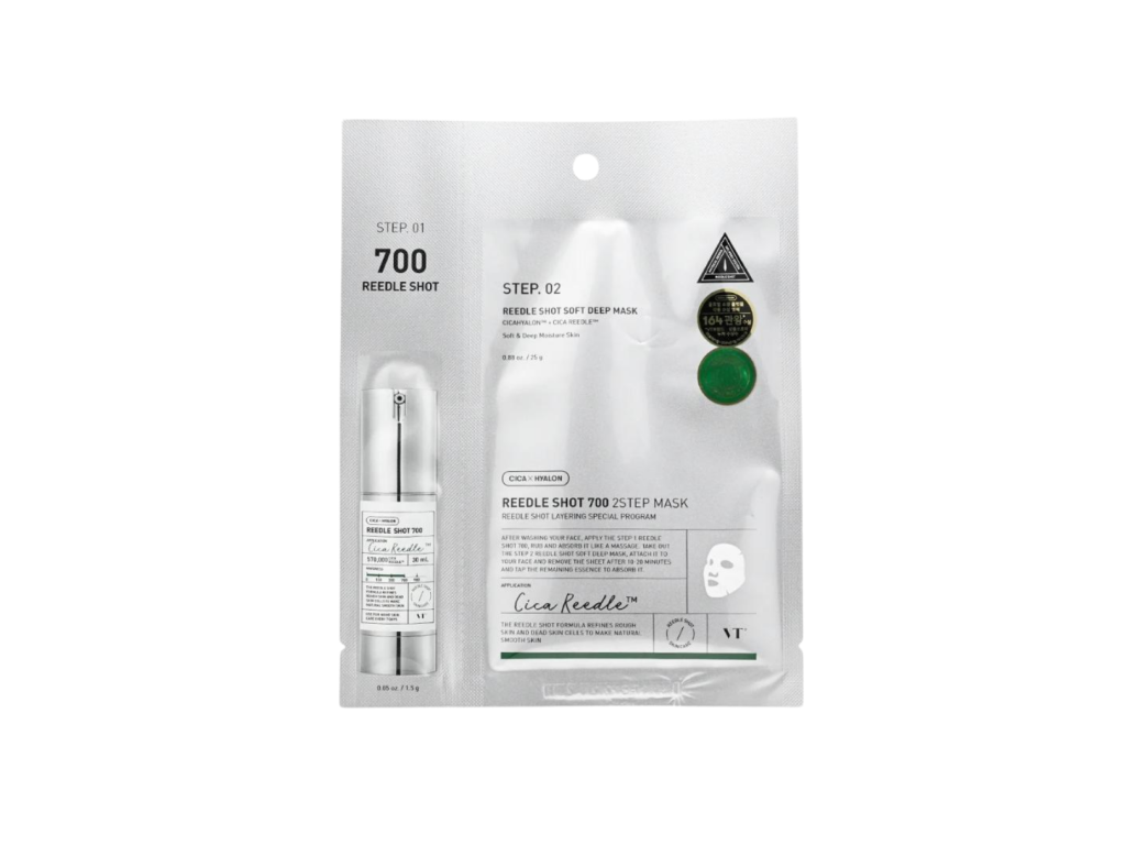 VT COSMETICS REEDLE SHOT 700 2STEP MASK VT COSMETICS REEDLE SHOT 700 2STEP MASK