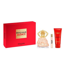 PERFUME ROCHAS KIT AUDACE EDP 90ML + EDP 7.5ML + BODY LOTION 100ML - FEMININO