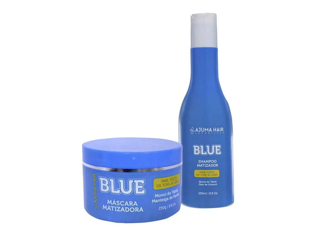 AJUMA HAIR KIT BLUE MASCARA MATIZADORA 250G + SHAMPOO 250ML AJUMA HAIR KIT BLUE MASCARA MATIZADORA 250G + SHAMPOO 250ML