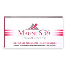 WESER PHARMA MAGNUS 36 TADALAFILO 20MG 10 COMPRIMIDOS WESER PHARMA MAGNUS 36 TADALAFILO 20MG 10 COMPRIMIDOS