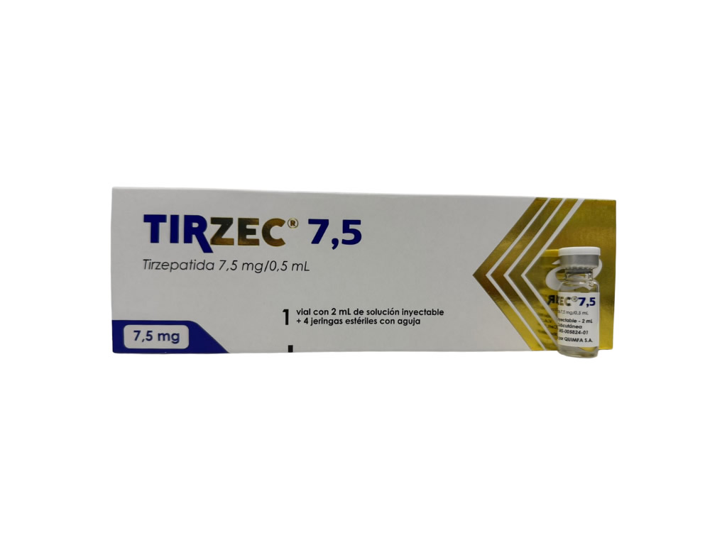 TIRZEC TIRZEPATIDA 7.5MG AMPOLA 2ML + 4 SERINGAS