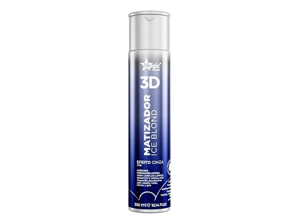 MATIZADOR MAGIC COLOR GLOSS 3D ICE BLOND EFEITO CINZA - 500ML MATIZADOR MAGIC COLOR GLOSS 3D ICE BLOND EFEITO CINZA - 500ML