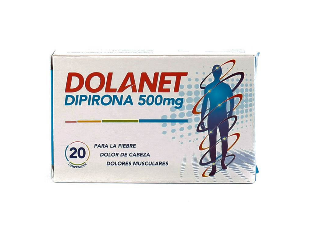 DOLANET DIPIRONA 500MG - 20 COMPRIMIDOS DOLANET DIPIRONA 500MG - 20 COMPRIMIDOS