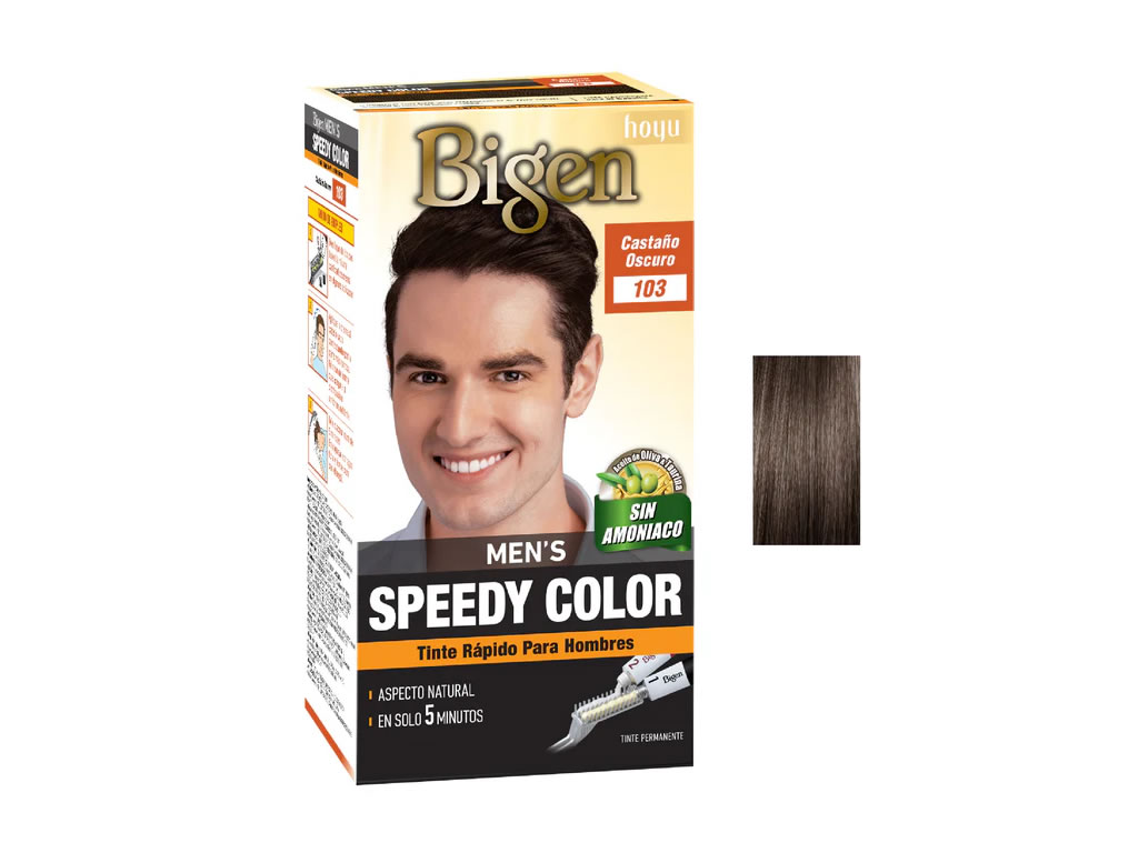 COLORAÇÃO BIGEN TINTA MENS SPEEDY COLOR 103 - CASTANHO ESCURO COLORAÇÃO BIGEN TINTA MENS SPEEDY COLOR 103 - CASTANHO ESCURO
