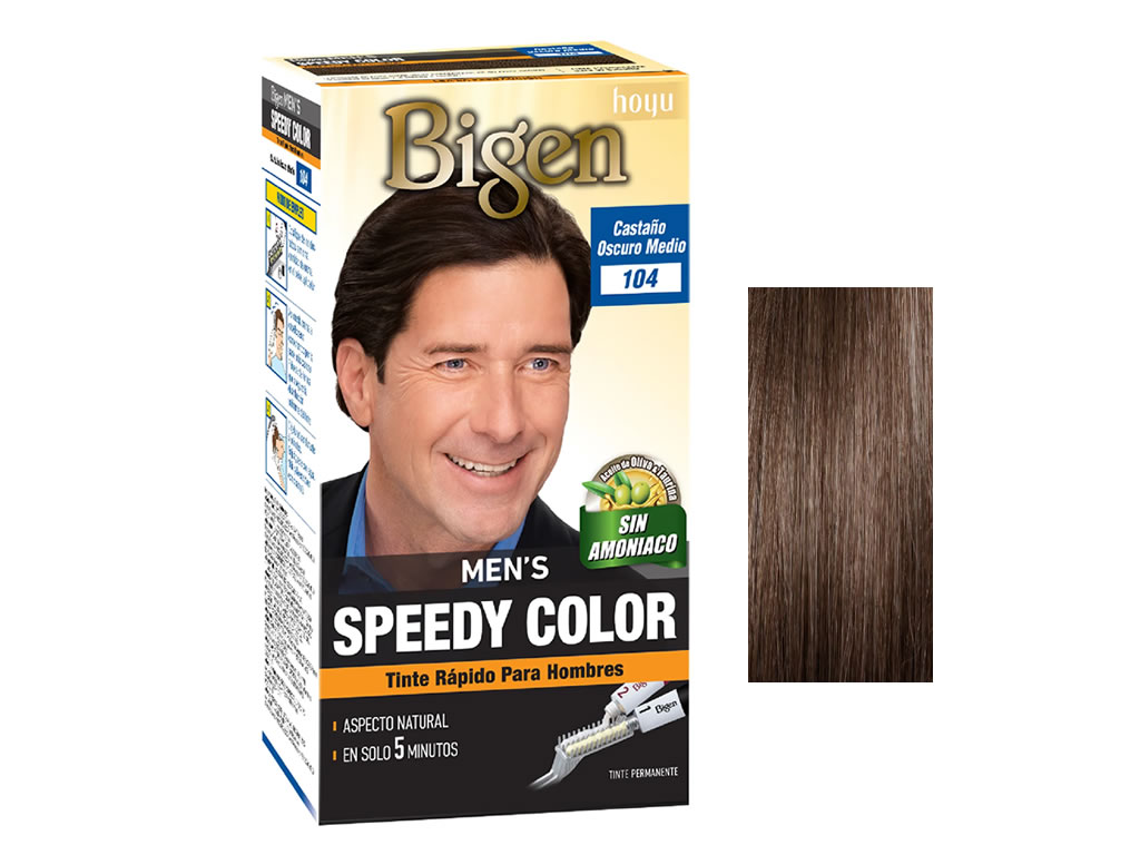 COLORAÇÃO BIGEN TINTA MENS SPEEDY COLOR 104 CASTANHO ESCURO MEDIO COLORAÇÃO BIGEN TINTA MENS SPEEDY COLOR 104 CASTANHO ESCURO MEDIO