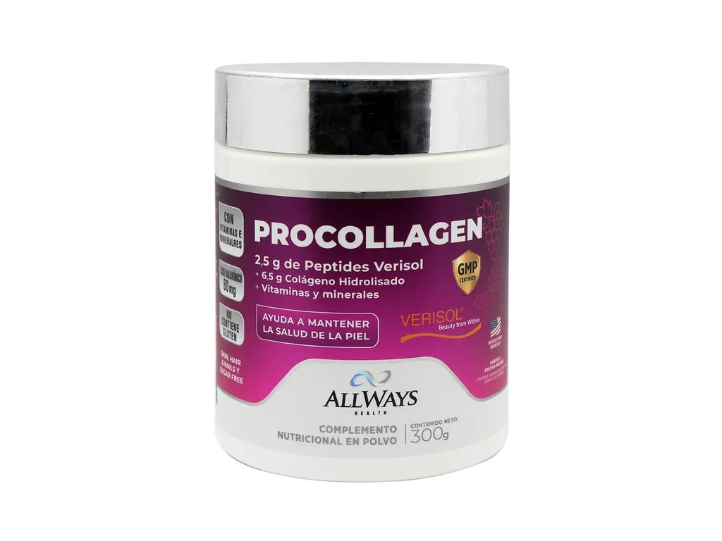 ALLWAYS HEALTH PROCOLLAGEN 300GR - FRUTAS NEGRAS ALLWAYS HEALTH PROCOLLAGEN 300GR - FRUTAS NEGRAS