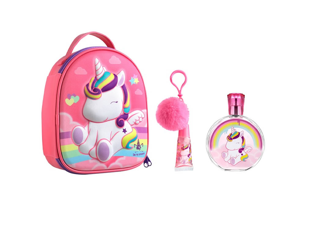 DISNEY EAU MY UNICORN EDT 100ml + LIP GLOSS 7ml + MOCHILA DISNEY EAU MY UNICORN EDT 100ml + LIP GLOSS 7ml + MOCHILA