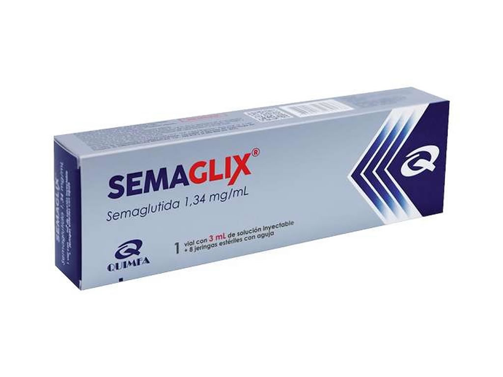MEDICAMENTO QUIMFA SEMAGLIX SEMAGLUTINA 1.34MG/3ML - 3ML MEDICAMENTO QUIMFA SEMAGLIX SEMAGLUTINA 1.34MG/3ML - 3ML