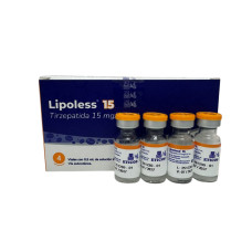 LIPOLESS TIRZEPATIDA 15MG - 4 AMPOLAS SEM SERINGAS LIPOLESS TIRZEPATIDA 15MG - 4 AMPOLAS SEM SERINGAS