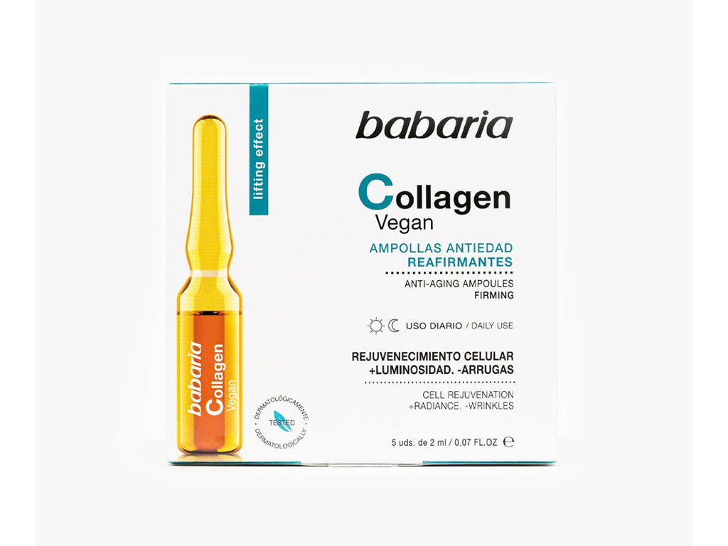AMPOLAS ANTI IDADE BABARIA COLAGENO VEGANO - 5 X 2ML AMPOLAS ANTI IDADE BABARIA COLAGENO VEGANO - 5 X 2ML