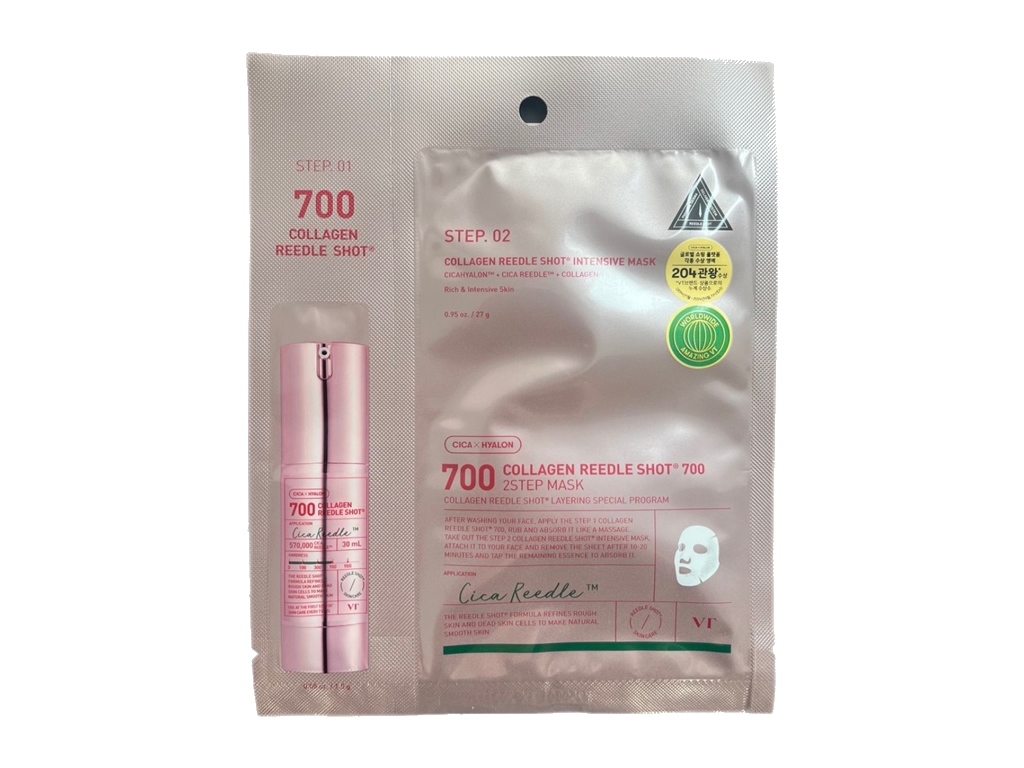 VT COSMETICS COLLAGEN REEDLE SHOT 700 2STEP MASK VT COSMETICS COLLAGEN REEDLE SHOT 700 2STEP MASK