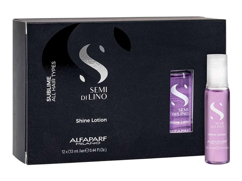 ALFAPARF CAIXA AMPOLA CAPILAR SEMI DI LINO SHINE LOTION - 13ML - 12 UNIDADES ALFAPARF CAIXA AMPOLA CAPILAR SEMI DI LINO SHINE LOTION - 13ML - 12 UNIDADES