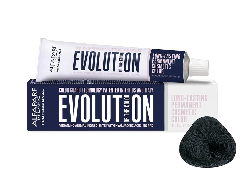 TINTA ALFAPARF EVOLUTION 1 PRETO - 60ML TINTA ALFAPARF EVOLUTION 1 PRETO - 60ML