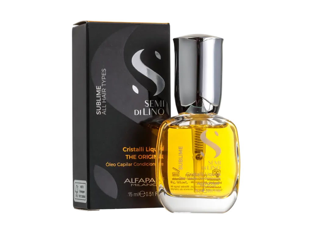 ALFAPARF ÓLEO CAPILAR CRISTALLI LIQUIDI SEMI DI LINO SUBLIME - 15 ML ALFAPARF ÓLEO CAPILAR CRISTALLI LIQUIDI SEMI DI LINO SUBLIME - 15 ML
