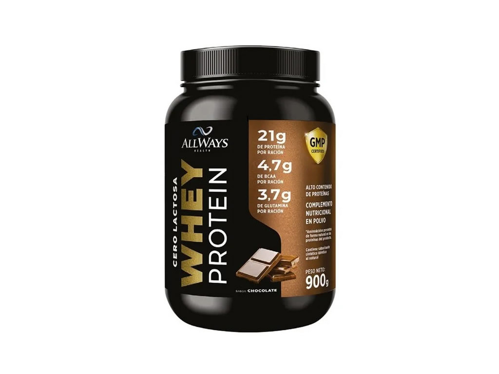 ALLWAYS HEALTH CERO LACTOSA WHEY PROTEIN 21G CHOCOLATE - 900GR ALLWAYS HEALTH CERO LACTOSA WHEY PROTEIN 21G CHOCOLATE - 900GR