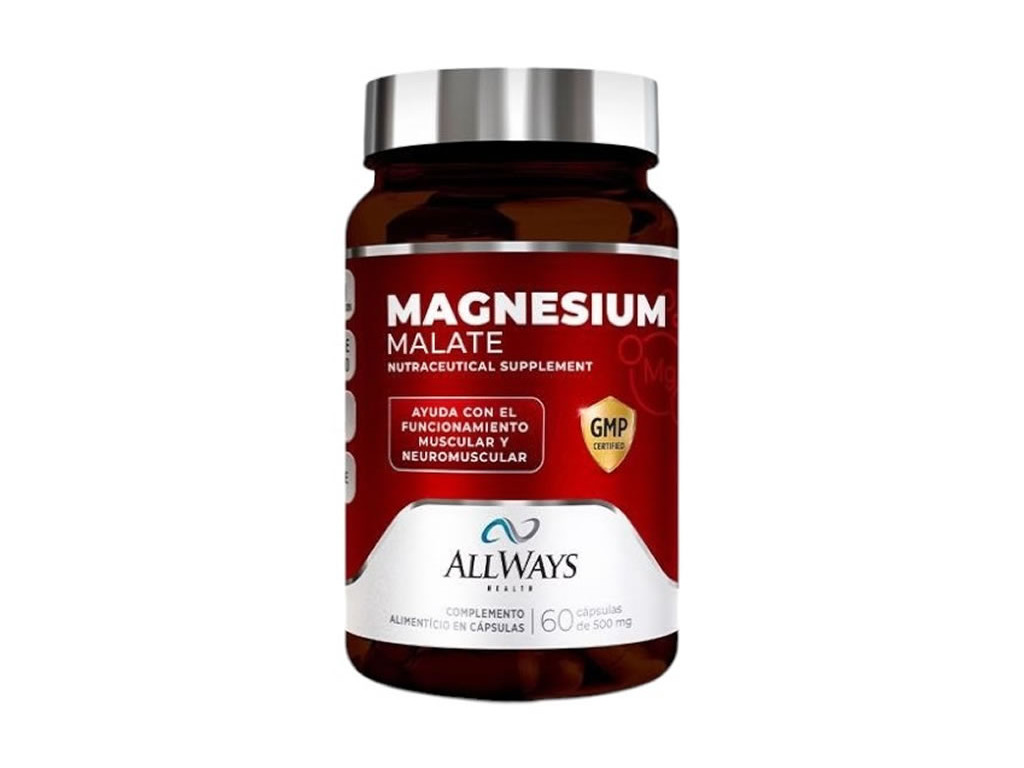 ALLWAYS HEALTH MAGNESIUM MALATE - 60 CAPSULAS ALLWAYS HEALTH MAGNESIUM MALATE - 60 CAPSULAS