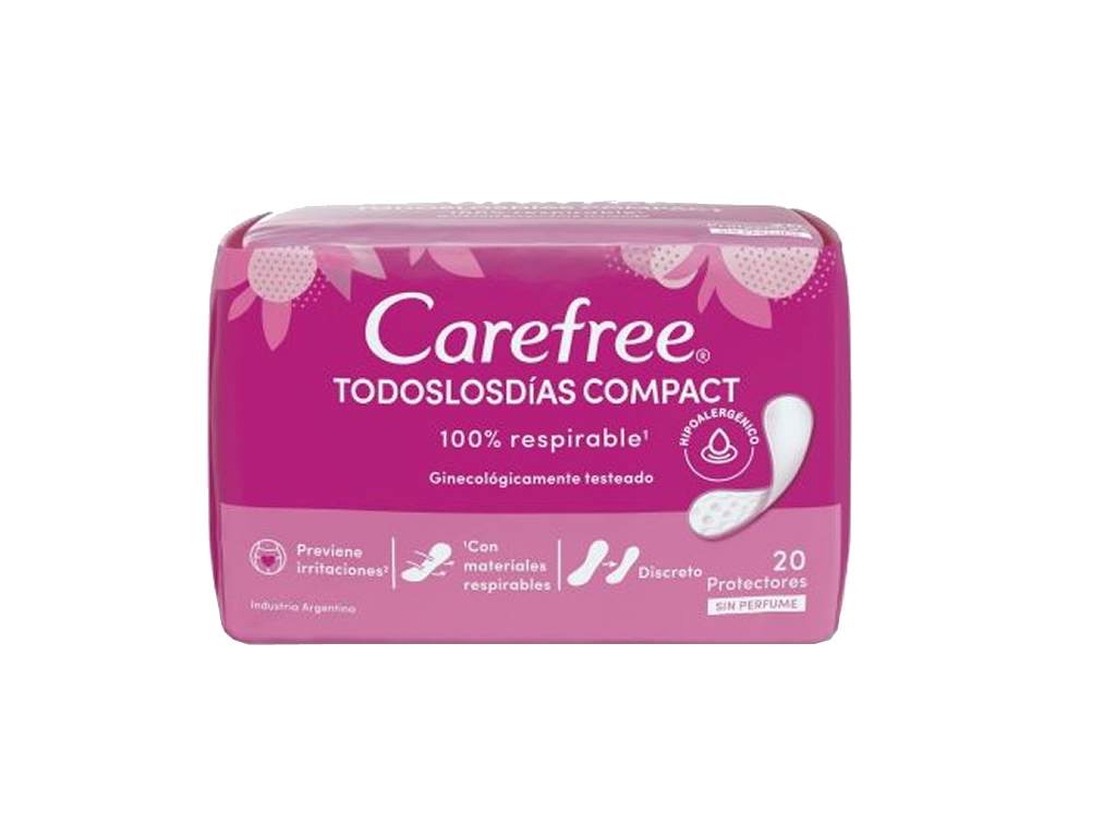 ABSORVENTES CAREFREE COMPACTO DIARIO - 20 UNIDADES ABSORVENTES CAREFREE COMPACTO DIARIO - 20 UNIDADES
