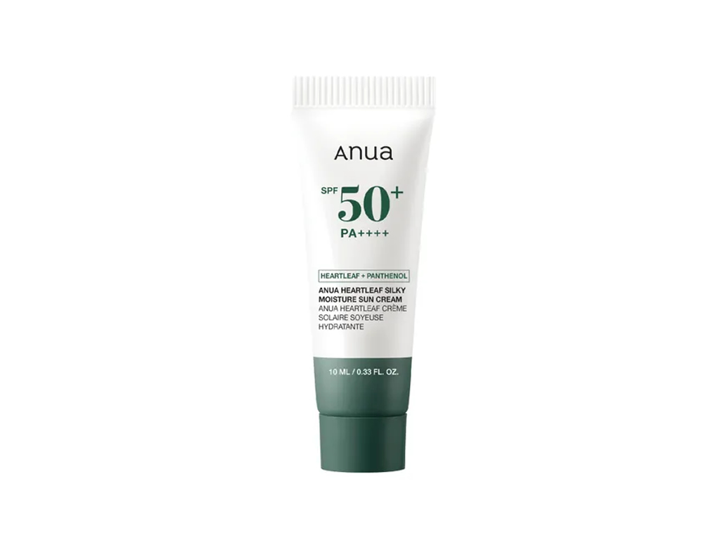 PROTETOR SOLAR ANUA HEARTLEAF + PANTHENOL SILKY MOISTURE SUN CREAM SPF50+ -- 10ML PROTETOR SOLAR ANUA HEARTLEAF + PANTHENOL SILKY MOISTURE SUN CREAM SPF50+ -- 10ML