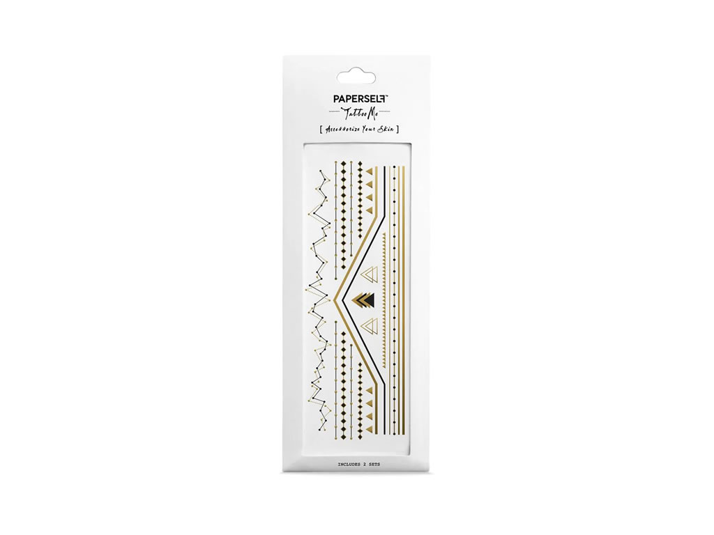 TATUAGEM TEMPORARIA PAPERSELF GOLDEN AGE TEMPORARY TATTOO - 2.5''X7'' TATUAGEM TEMPORARIA PAPERSELF GOLDEN AGE TEMPORARY TATTOO - 2.5''X7''