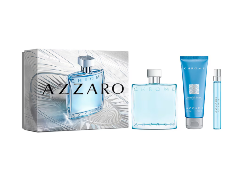 PERFUME AZZARO KIT CHROME EDT 100ML + EDT 10ML + SHAMPOO 75ML - MASCULINO PERFUME AZZARO KIT CHROME EDT 100ML + EDT 10ML + SHAMPOO 75ML - MASCULINO