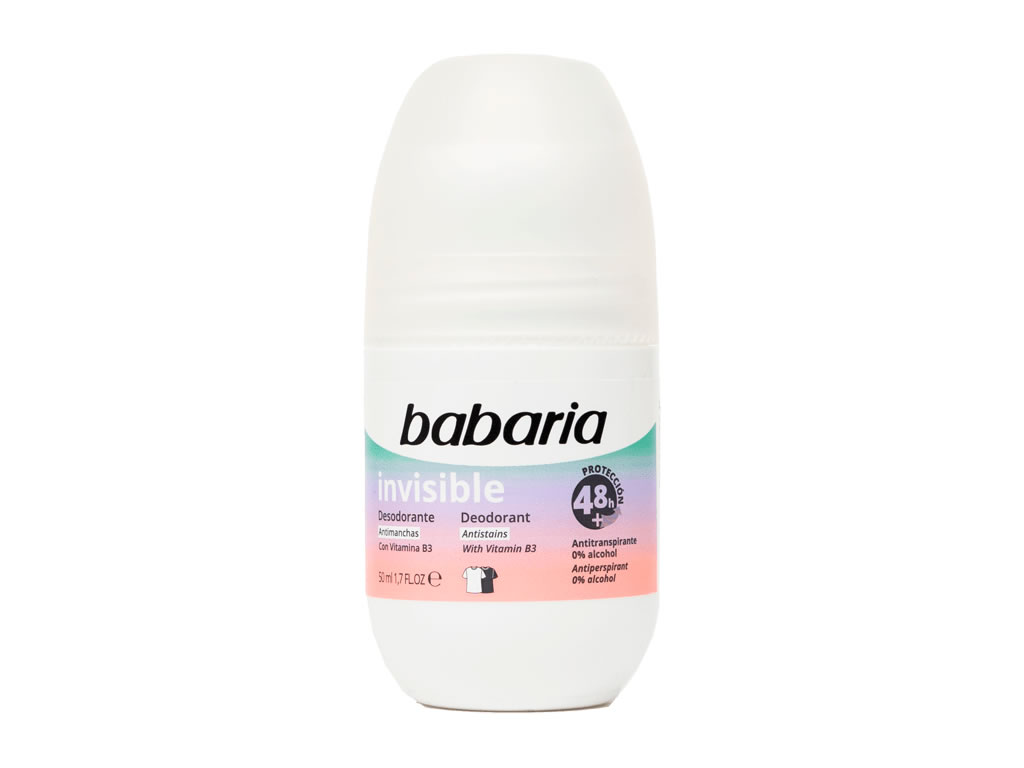 DESODORANTE BABARIA INVISIBLE ROLL ON - 50ML DESODORANTE BABARIA INVISIBLE ROLL ON - 50ML