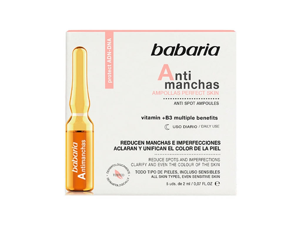 BABARIA ANTIMANCHAS - 5 AMPOLAS - 2 ML BABARIA ANTIMANCHAS - 5 AMPOLAS - 2 ML