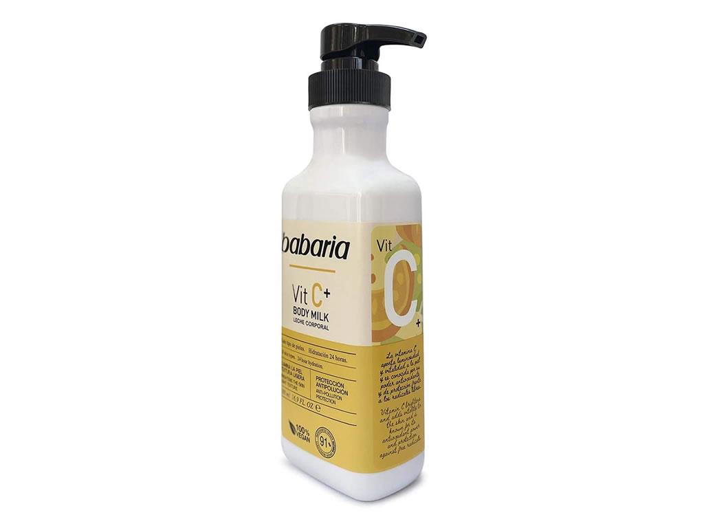 LEITE CORPORAL BABARIA VITAMINA C - 500ML LEITE CORPORAL BABARIA VITAMINA C - 500ML