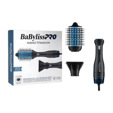 BABYLISS PRO NANO TITANIUM HOT AIR BRUSH & DRYER 2.75'' / 69MM 220V BABYLISS PRO NANO TITANIUM HOT AIR BRUSH & DRYER 2.75'' / 69MM 220V