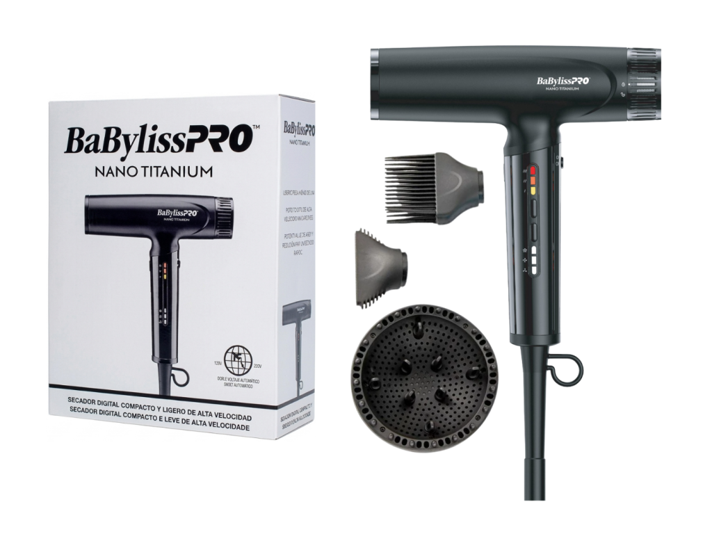 BABYLISS PRO SECADOR NANO TITANIUM COMPACTO DE ALTA VELOCIDADE - BIVOLT BABYLISS PRO SECADOR NANO TITANIUM COMPACTO DE ALTA VELOCIDADE - BIVOLT