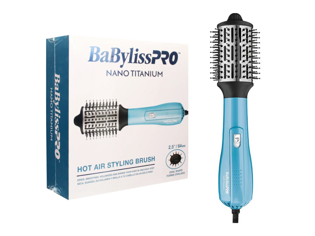 BABYLISS PRO NANO TITANIUM ESCOVA SECADORA HOT AIR BRUSH 2.5'' 64MM 220V BABYLISS PRO NANO TITANIUM ESCOVA SECADORA HOT AIR BRUSH 2.5'' 64MM 220V
