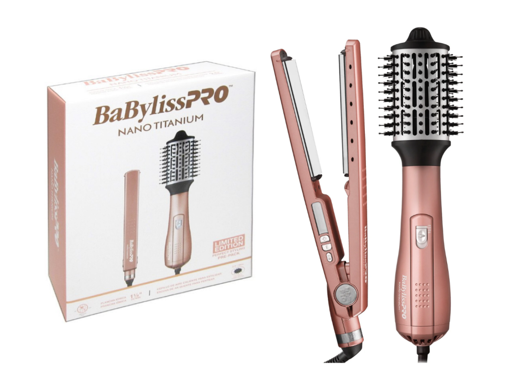 BABYLISS PRO KIT PRANCHA IONICA 32MM + ESCOVA SECADORA 64MM - ROSE GOLD - BIVOLT BABYLISS PRO KIT PRANCHA IONICA 32MM + ESCOVA SECADORA 64MM - ROSE GOLD - BIVOLT
