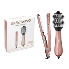 BABYLISS PRO KIT PRANCHA IONICA 32MM + ESCOVA SECADORA 64MM - ROSE GOLD - BIVOLT BABYLISS PRO KIT PRANCHA IONICA 32MM + ESCOVA SECADORA 64MM - ROSE GOLD - BIVOLT