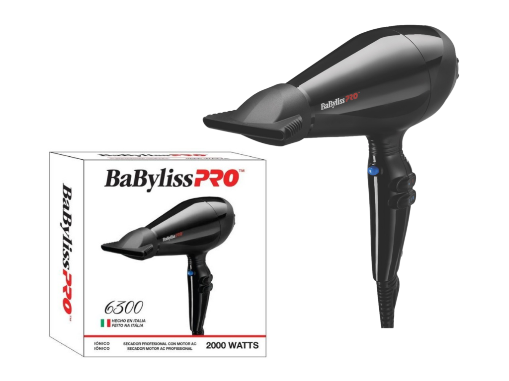 BABYLISS PRO SECADOR 6300 IONICO MOTOR AC 2000 WATTS - 220V BABYLISS PRO SECADOR 6300 IONICO MOTOR AC 2000 WATTS - 220V