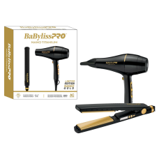 BABYLISS PRO LIMITED NANO TITANIUM GOLD SECADOR + PRANCHA 32MM - BIVOLT BABYLISS PRO LIMITED NANO TITANIUM GOLD SECADOR + PRANCHA 32MM - BIVOLT