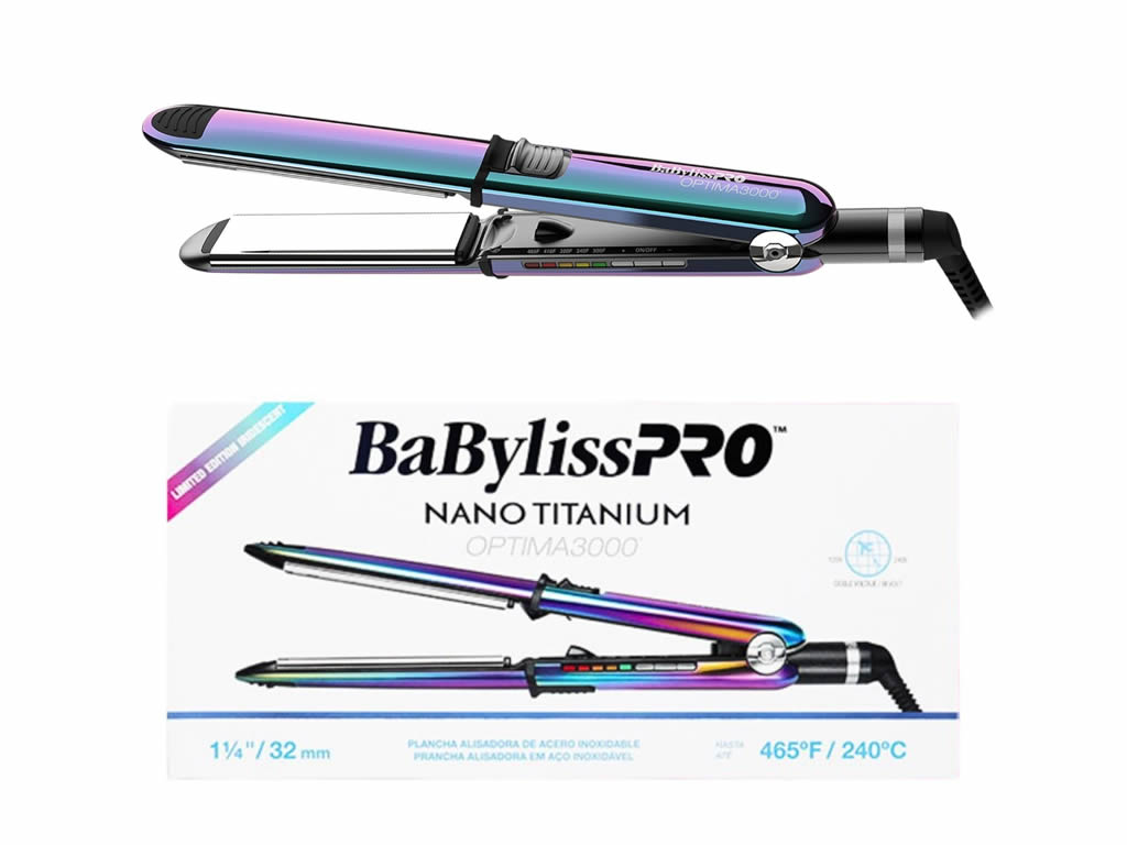BABYLISS PRO PRANCHA NANO TITANIUM OPTIMA 3000 32MM RAINBOW - BIVOLT BABYLISS PRO PRANCHA NANO TITANIUM OPTIMA 3000 32MM RAINBOW - BIVOLT