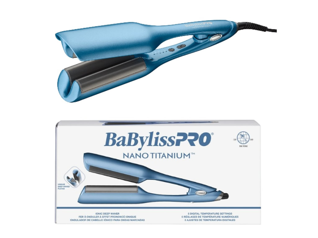 BABYLISS PRO NANO TITANIUM WAVER PARA ONDAS PROFUNDAS BIVOLT BABYLISS PRO NANO TITANIUM WAVER PARA ONDAS PROFUNDAS BIVOLT