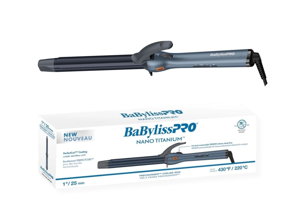 BABYLISS PRO NANO TITANIUM ONDULADOR PRECISIONGRIP 25MM - BIVOLT BABYLISS PRO NANO TITANIUM ONDULADOR PRECISIONGRIP 25MM - BIVOLT