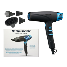 BABYLISS PRO SECADOR NANO TITANIUM DUAL IONIC 9100 BLACK 220V BABYLISS PRO SECADOR NANO TITANIUM DUAL IONIC 9100 BLACK 220V