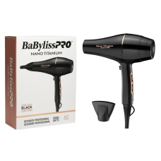 BABYLISS PRO SECADOR NANO TITANIUM ROSE GOLD BLACK EDITION - 220V