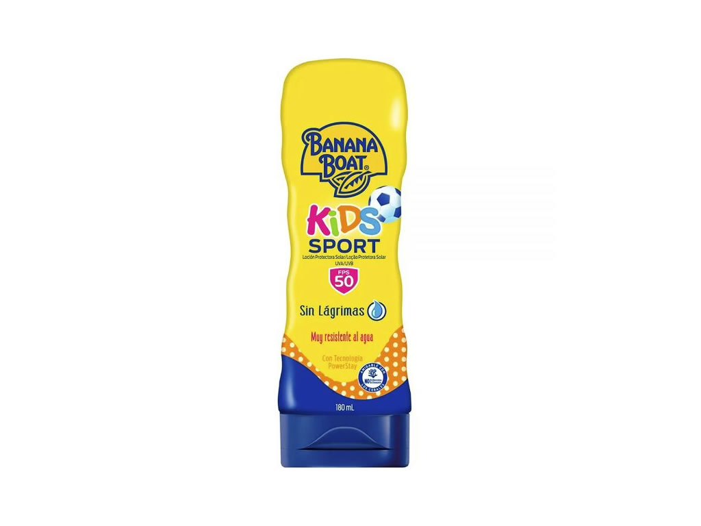 BANANA BOAT PROTETOR SOLAR KIDS SPORT SEM LAGRIMAS FPS 50 LOCAO 180ML BANANA BOAT PROTETOR SOLAR KIDS SPORT SEM LAGRIMAS FPS 50 LOCAO 180ML