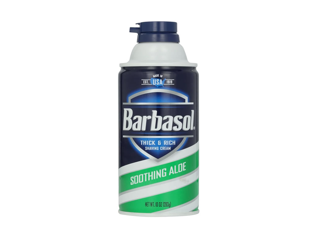 ESPUMA DE BARBEAR BARBASOL SHAVING CREAM SOOTHING ALOE - 283G ESPUMA DE BARBEAR BARBASOL SHAVING CREAM SOOTHING ALOE - 283G