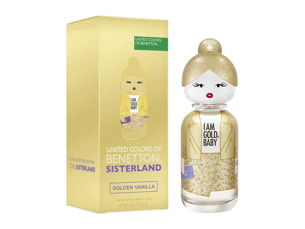 PERFUME BENETTON SISTERLAND GOLDEN VANILLA EAU DE PARFUM - 80ML - FEMININO PERFUME BENETTON SISTERLAND GOLDEN VANILLA EAU DE PARFUM - 80ML - FEMININO
