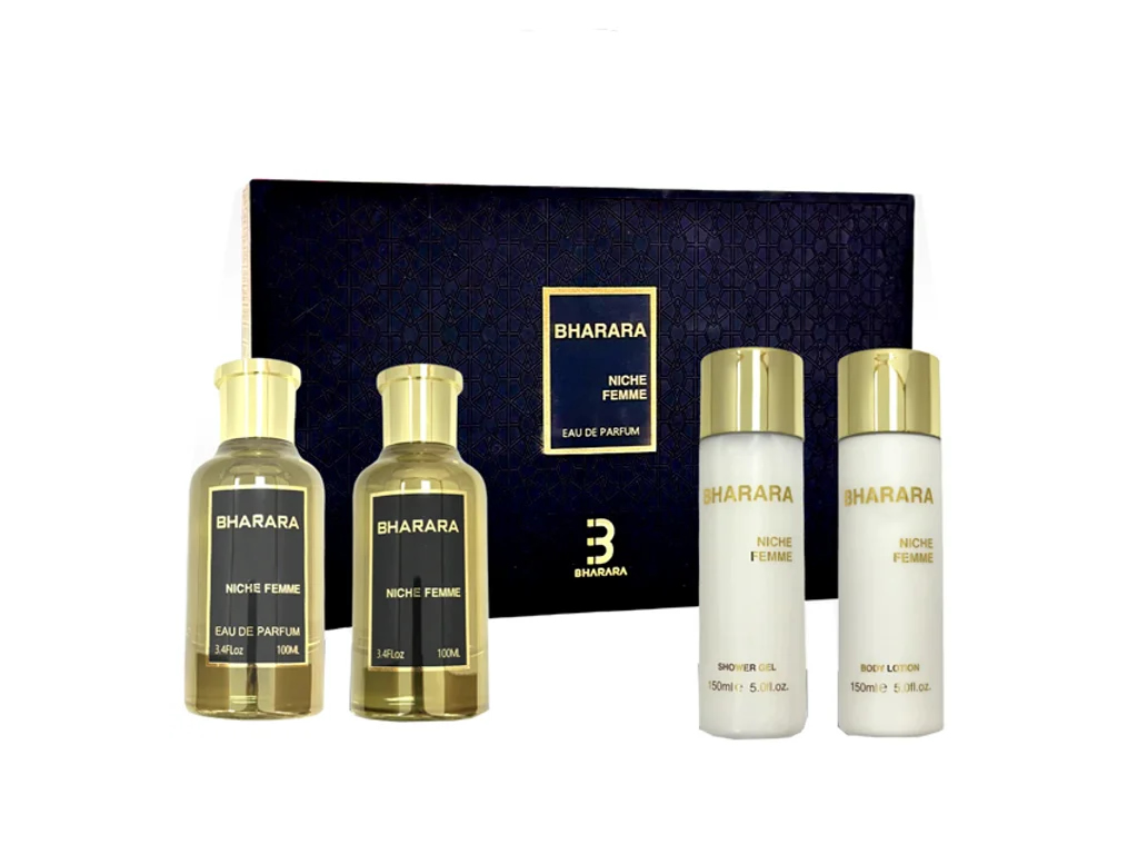 PERFUME BHARARA KIT NICHE FEMME EDP 2 X 100ML + SHOWER GEL + LOTION - FEMININO PERFUME BHARARA KIT NICHE FEMME EDP 2 X 100ML + SHOWER GEL + LOTION - FEMININO