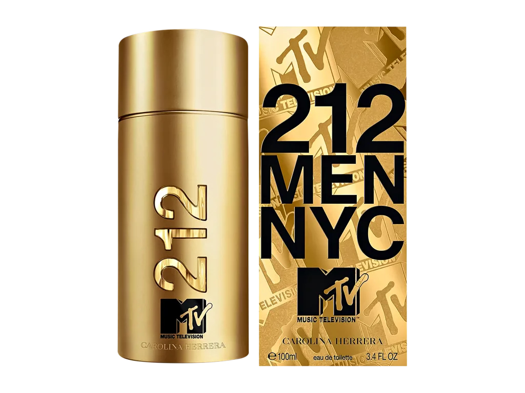 PERFUME CAROLINA HERRERA 212 MEN MTV EDT - 100ML - MASCULINO PERFUME CAROLINA HERRERA 212 MEN MTV EDT - 100ML - MASCULINO