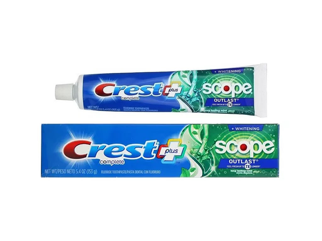 PASTA DE DENTES CREST PLUS SCOOPE + WHITENING OUTLAST - 153GR PASTA DE DENTES CREST PLUS SCOOPE + WHITENING OUTLAST - 153GR