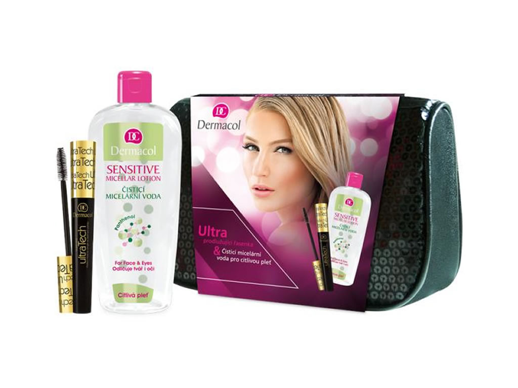 KIT DERMACOL - MASCARA DE CILIOS - AGUA MICELAR - NECESSAIRE KIT DERMACOL - MASCARA DE CILIOS - AGUA MICELAR - NECESSAIRE