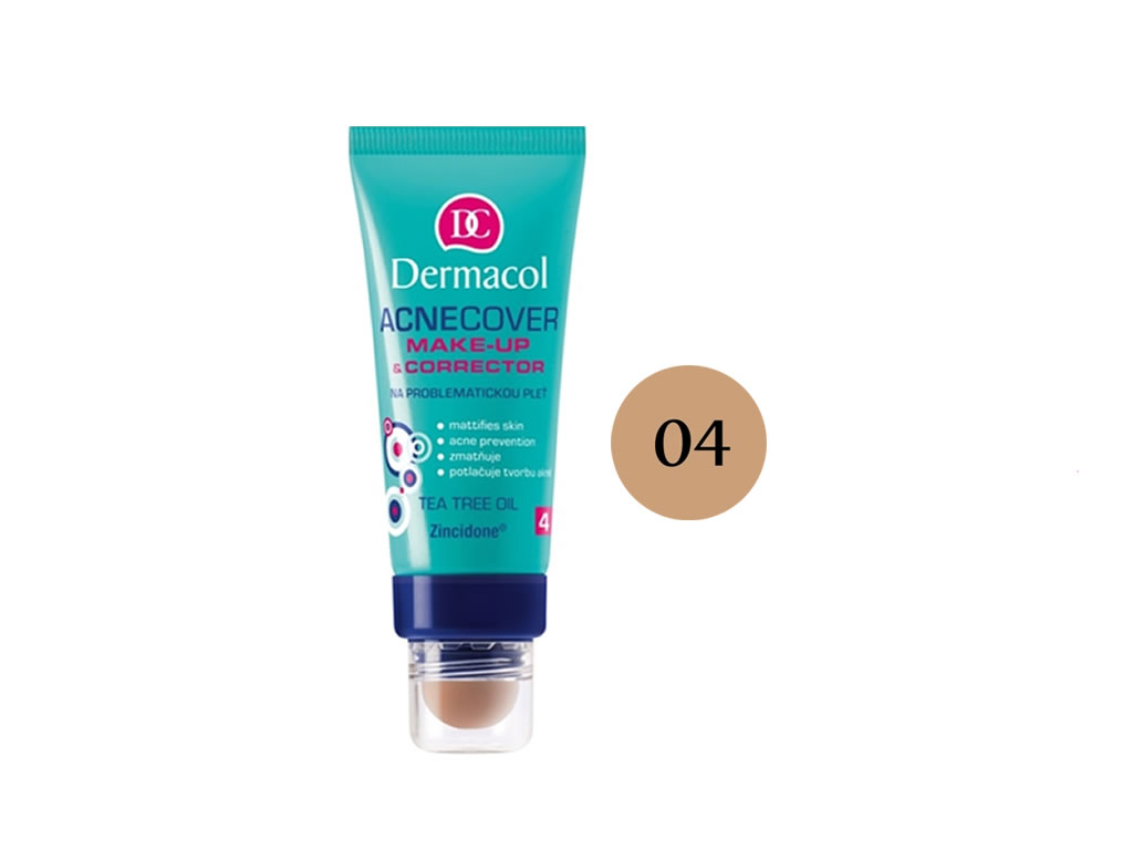 COBERTURA DE ACNE DERMACOL ACNECOVER MAKEUP & CORRECTOR - N.4 - 30ML COBERTURA DE ACNE DERMACOL ACNECOVER MAKEUP & CORRECTOR - N.4 - 30ML