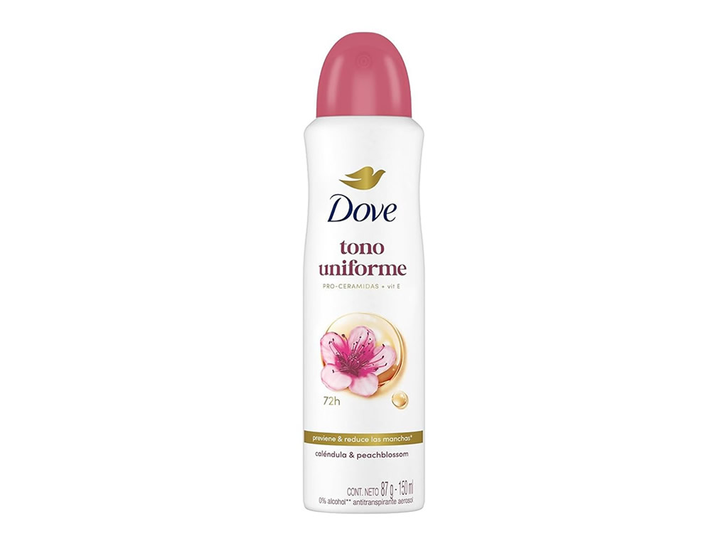 DOVE DESODORANTE TONO UNIFORME CALENDULA & PEACH BLOSSOM 72H SPRAY 150ML - FEMININO DOVE DESODORANTE TONO UNIFORME CALENDULA & PEACH BLOSSOM 72H SPRAY 150ML - FEMININO